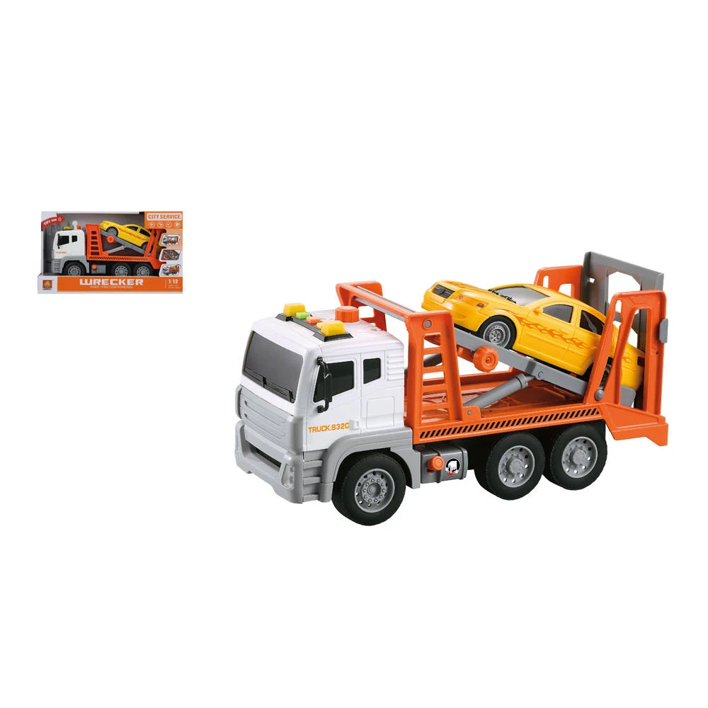 No Brand Sleepwagen Wrecker Met Licht En Geluid - 1:12 4 No Brand Sleepwagen Wrecker Met Licht En Geluid - 1:12 - Afbeelding 2